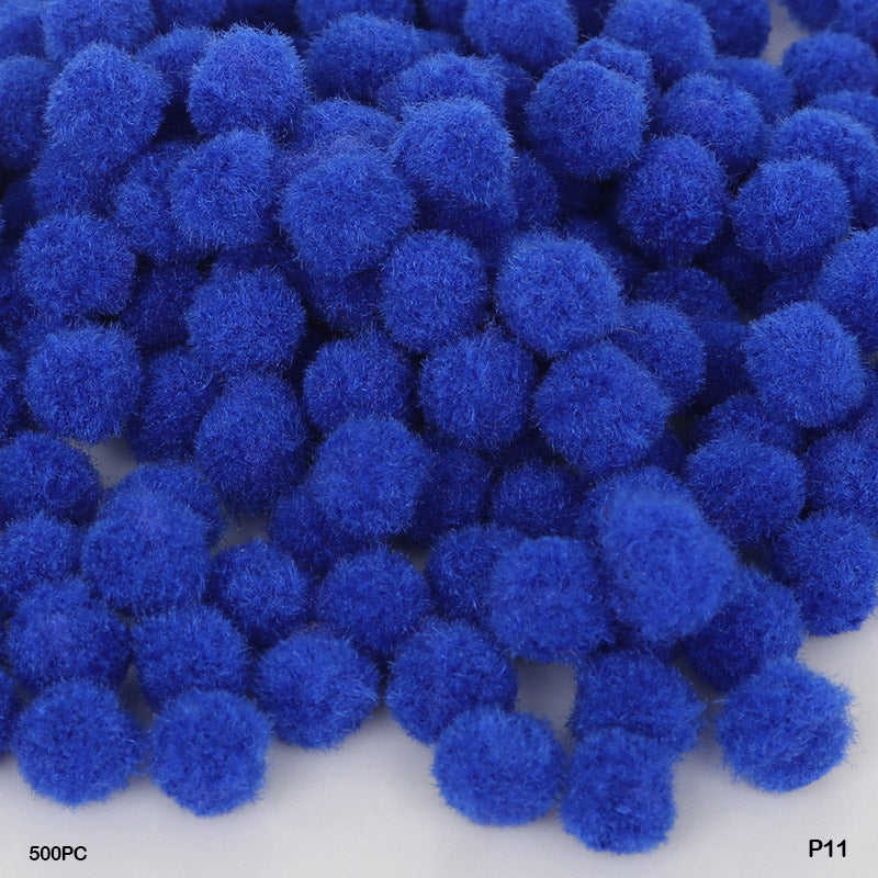 Gift To Love | Pompom Plain Medium | Color : Dark Blue | Size : 2Cm | Pcs : 500 Pcs | Code : P11