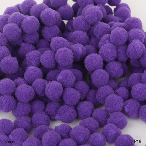 Gift To Love | Pompom Plain Medium | Color : Dark Purple | Size : 2Cm | Pcs : 500 Pcs | Code : P16