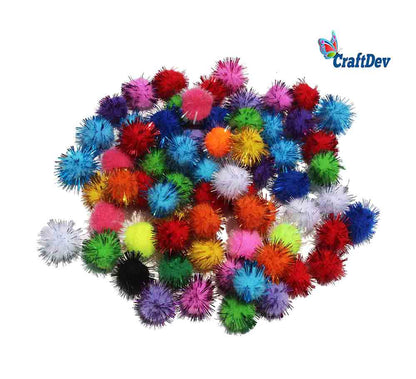 POMPOM GLITTER 2CM MIDIUM 500PCS (P5) - GIFT TO LOVE