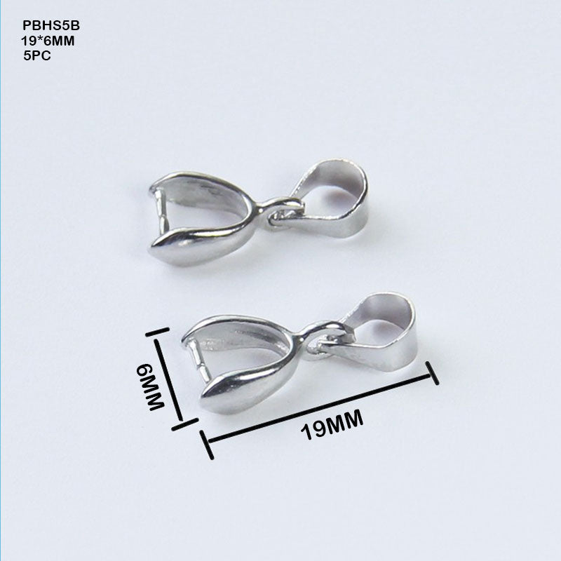 Gift To Love | Pendant Buckle Head Big | Color : Silver | Size : 19 Mm X 6 Mm | Pcs : 5 Pcs | Code : PBHS5B