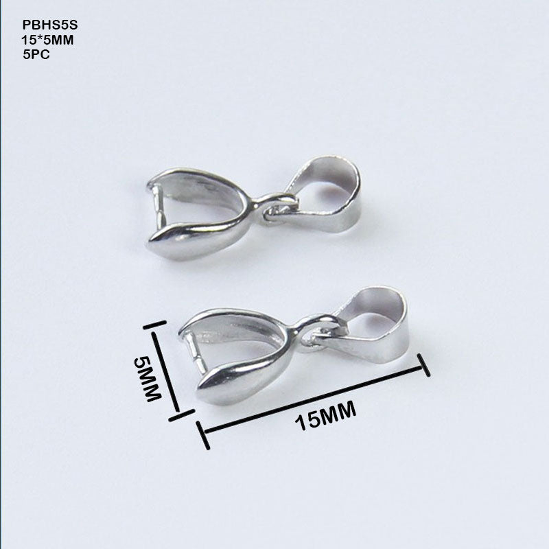 Gift To Love | Pendant Buckle Head Small | Color : Silver | Size : 15 Mm X 5 Mm | Pcs : 5 Pcs | Code : PBHS5S
