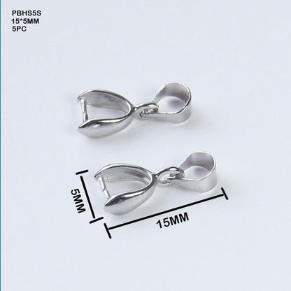 Gift To Love | Pendant Buckle Head Small | Color : Silver | Size : 15 Mm X 5 Mm | Pcs : 5 Pcs | Code : PBHS5S