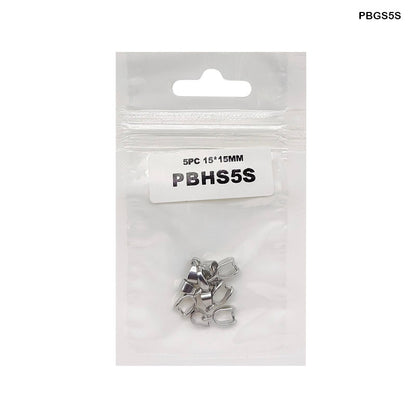 Gift To Love | Pendant Buckle Head Small | Color : Silver | Size : 15 Mm X 5 Mm | Pcs : 5 Pcs | Code : PBHS5S