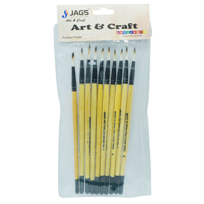 Gift To Love | Painting Brush Round Synthetic Hair | Size : No 4 | Code : PBRS04