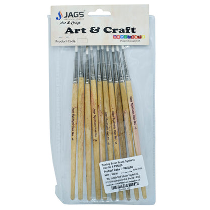 Gift To Love | Painting Brush Round Synthetic Hair | Size : No 6 | Code : PBRS06