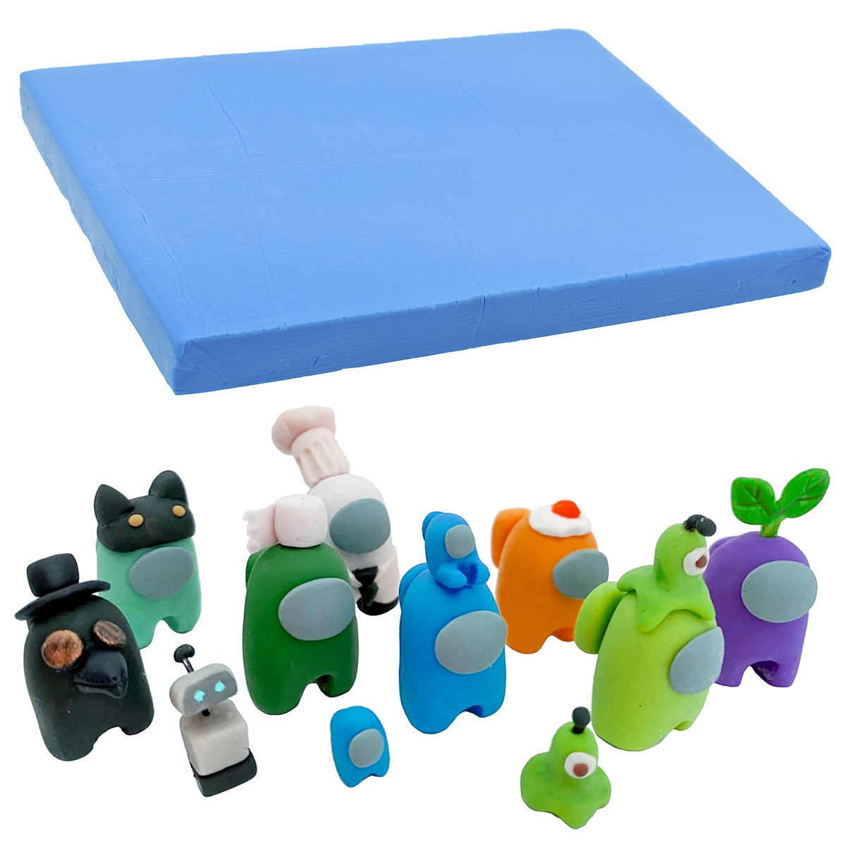 Gift To Love | Polymer Clay | Color : Blue | Size : 250 Gm | Code : PCLAY-BL