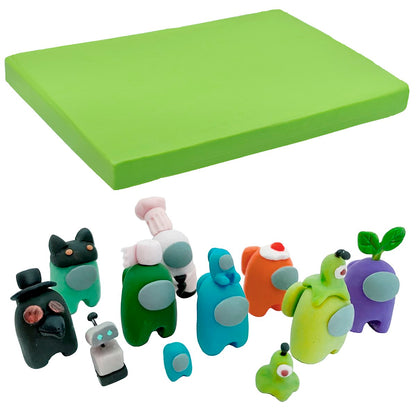 Gift To Love | Polymer Clay | Color : Fluorescent Green | Size : 250 Gm | Code : PCLAY-FGN