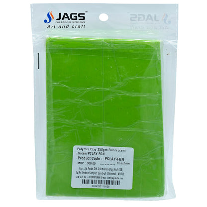 Gift To Love | Polymer Clay | Color : Fluorescent Green | Size : 250 Gm | Code : PCLAY-FGN
