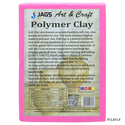 Gift To Love | Polymer Clay | Color : Light Pink | Size : 250 Gm | Code : PCLAY-LP