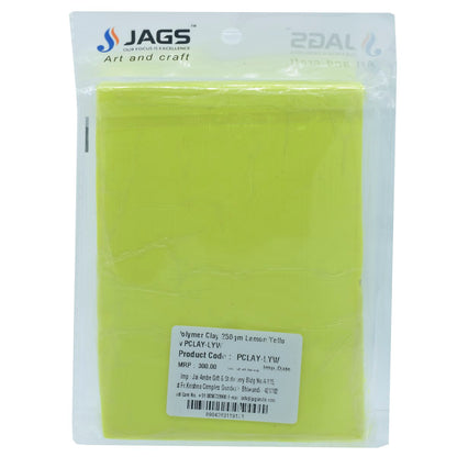 Gift To Love | Polymer Clay | Color : Lemon Yellow | Size : 250 Gm | Code : PCLAY-LYW