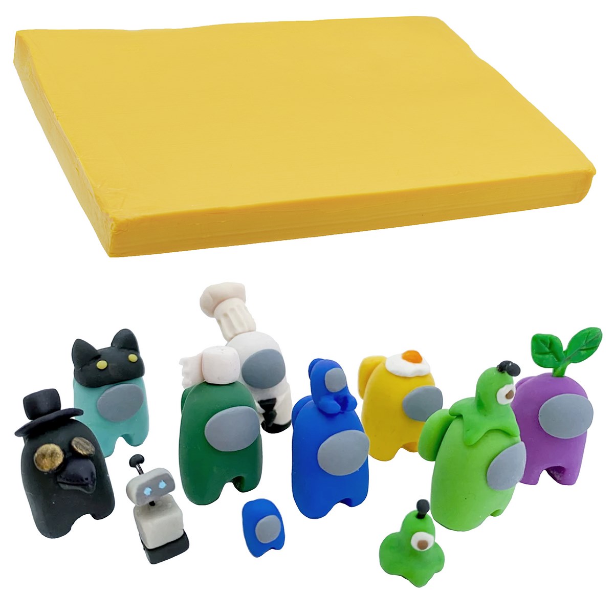 Gift To Love | Polymer Clay | Color : Mango Yellow | Size : 250 Gm | Code : PCLAY-MYW
