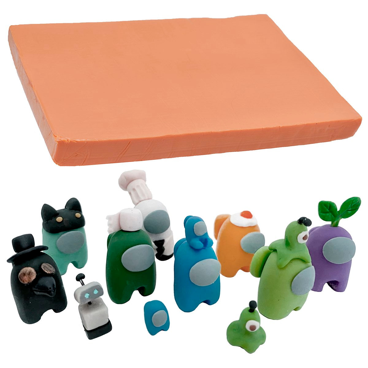 Gift To Love | Polymer Clay | Color : Orange | Size : 250 Gm | Code : PCLAY-OE