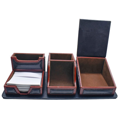Gift To Love | Table Stationery Set Pen Stand With Clock | Code : PF-9787BK