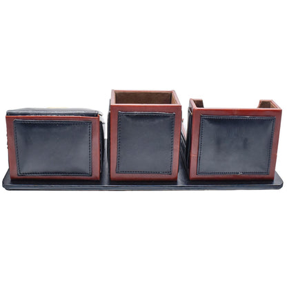 Gift To Love | Table Stationery Set Pen Stand With Clock | Code : PF-9787BK