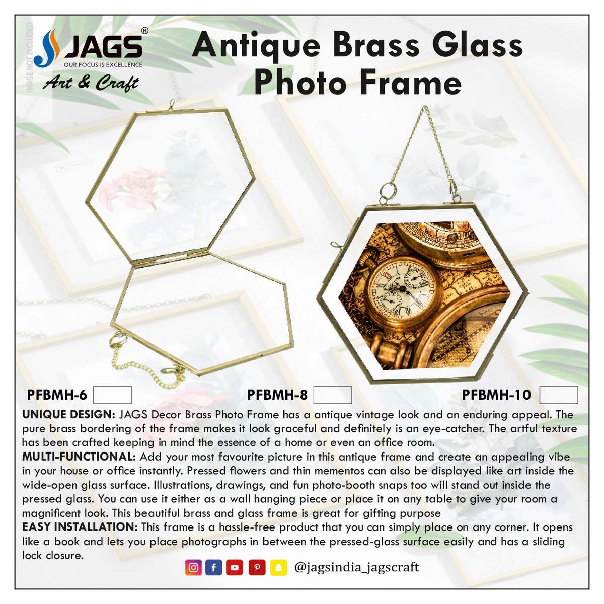 Gift To Love | Photo Frame | Size : 6 Inch | Code : PFBMH-6