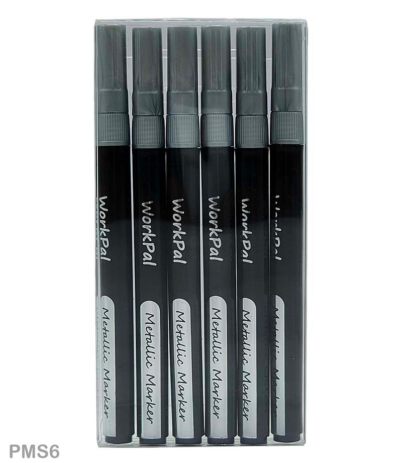 Paint Marker Silver 6Pcs (Pms6)-Gift To Love-Art & Craft