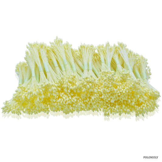 Gift To Love | Craft Artificial Polons | Color : Light Yellow | Size : 8 Cm | Code : POLONS5LY