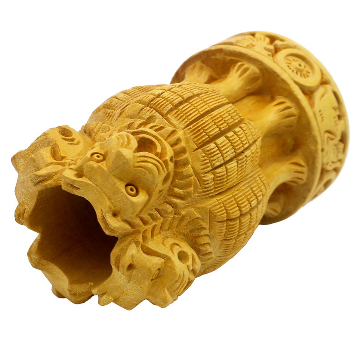 Gift To Love | Pen Stand Ashoka Chakra | Size : 5 Inch | Code : PSAC500
