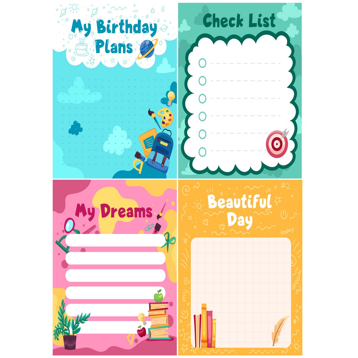 Gift To Love | Plan Sticky Notes Pad | Size : 4 X 5 | Code : PSNP00