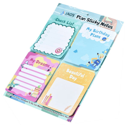 Gift To Love | Plan Sticky Notes Pad | Size : 4 X 5 | Code : PSNP00