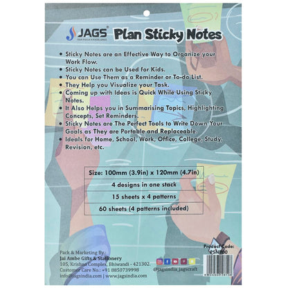 Gift To Love | Plan Sticky Notes Pad | Size : 4 X 5 | Code : PSNP00