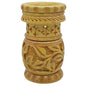 Gift To Love | Pen Stand Wooden Finish Round Flower Design | Code : PSRF00