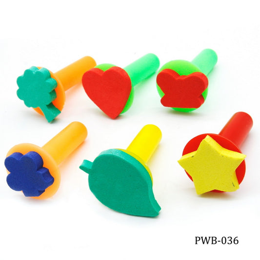 Gift To Love | Sponge Brush Set | Pcs : 6 Pcs | Code : PWB-036