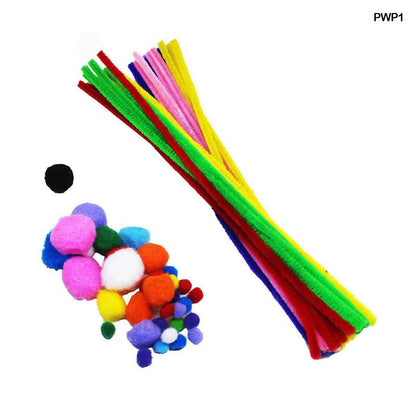 PIPE CLEANER WITH POMPOM (PWP1) - GIFT TO LOVE