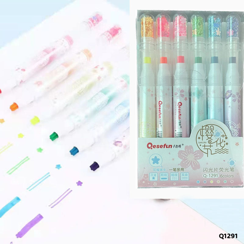 Gift To Love | Sakura Highlighter | Pcs : 6 Pcs | Code : Q1291