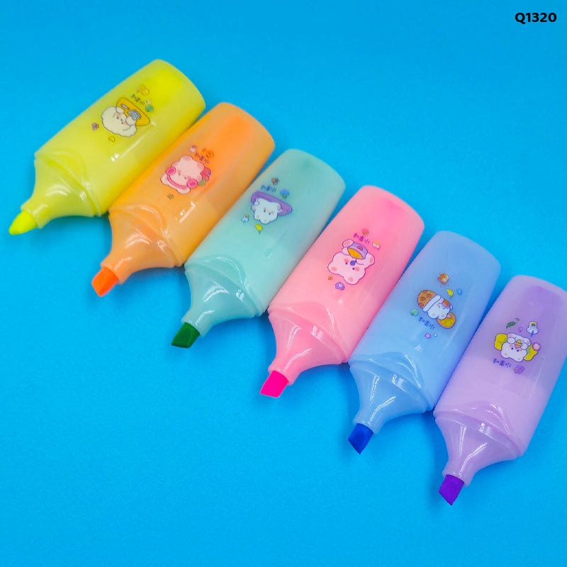 Cute Highlighter 6 Pcs
