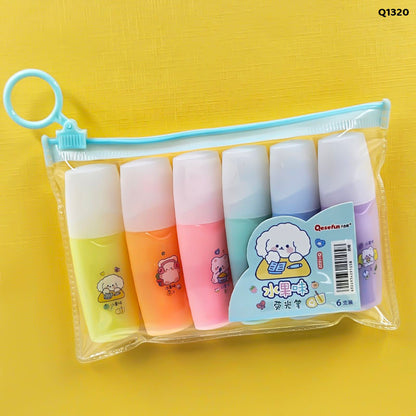 Gift To Love | Cute Highlighter | Pcs : 6 Pcs | Code : Q1320