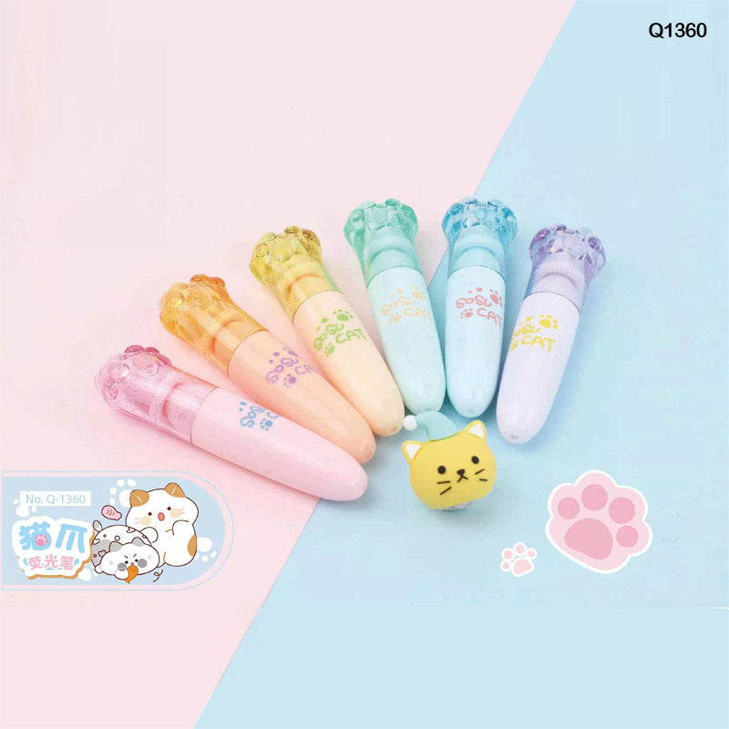 Highlighter 6 Pcs Cat-Gift To Love-Art & Craft