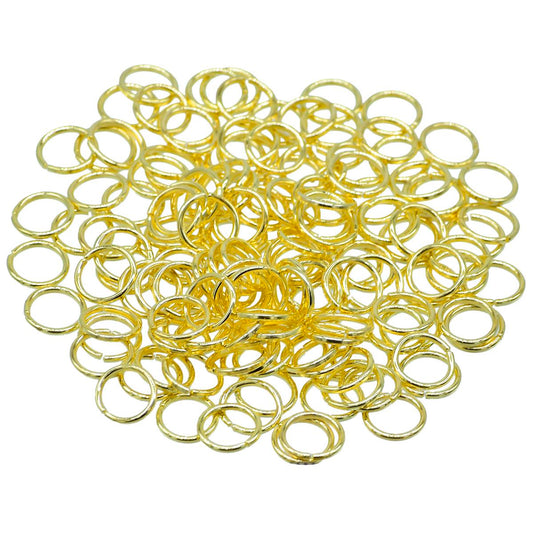 Gift To Love | Jewellery Jump Ring Gold | Size : 0.9 X 8 Mm Medium | Code : QJRGG02