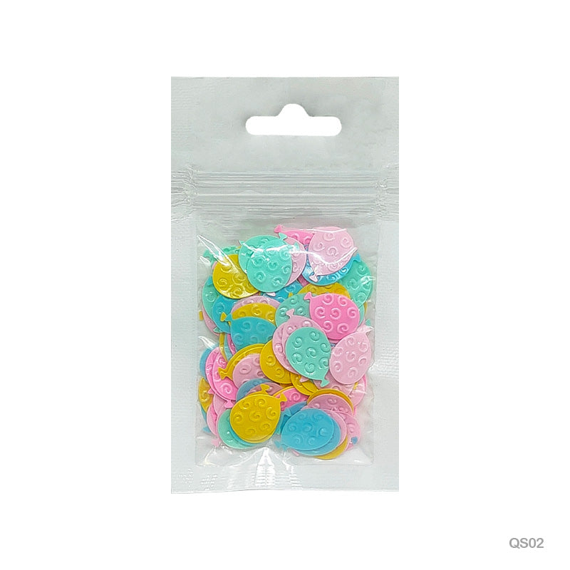 Gift To Love | Balloon Sequins | Color : Multi | Size : 10 Mm | Pcs : 10 Gm | Code : QS02