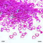 Gift To Love | Heart H Sequins | Color : Dark Pink | Size : 6 Mm | Pcs : 10 Gm | Code : QS09C