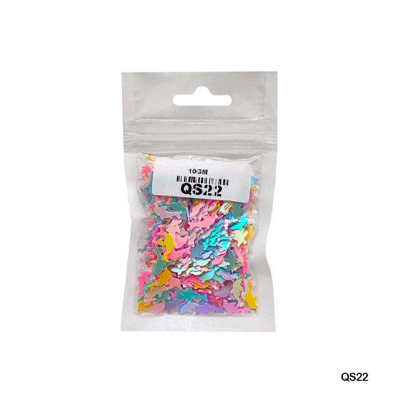 Qs22 Heart Dolphin Multi 11-5Mm 10Gm Sequins