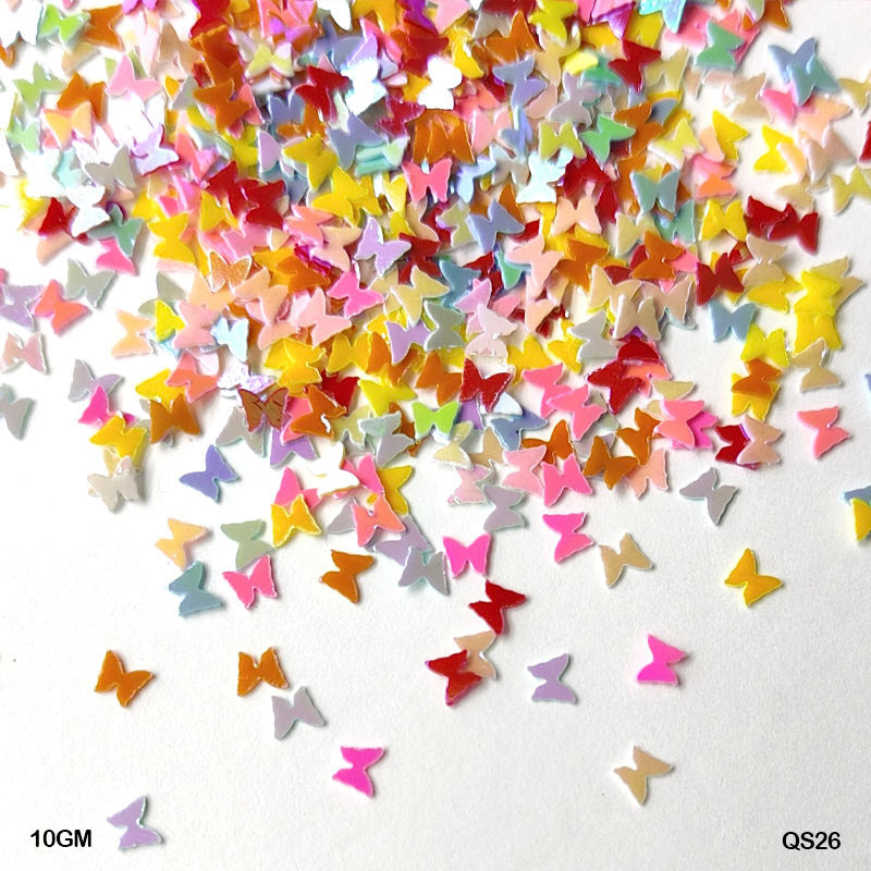 Qs26 Butterfly 3Mm Multi 10Gm Sequins