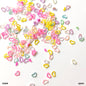Gift To Love | Heart H Sequins | Color : Yellow | Size : 6 Mm | Pcs : 10 Gm | Code : QS43