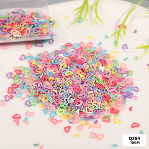 Gift To Love | Heart Sequins | Size : 4 Mm | Pcs : 10 Gm | Code : QS54