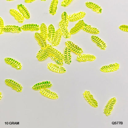 Gift To Love | Leaf Sequins | Size : Ss | Pcs : 10 Gm | Code : QS77B