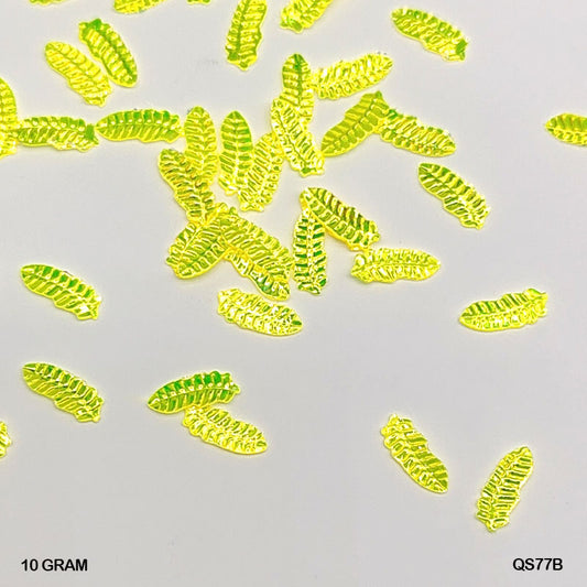 Gift To Love | Leaf Sequins | Size : Ss | Pcs : 10 Gm | Code : QS77B