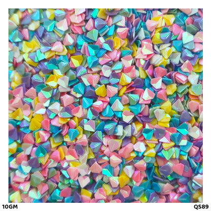 Gift To Love | Diamond Sequins | Color : Multi | Pcs : 10 Gm | Code : QS89