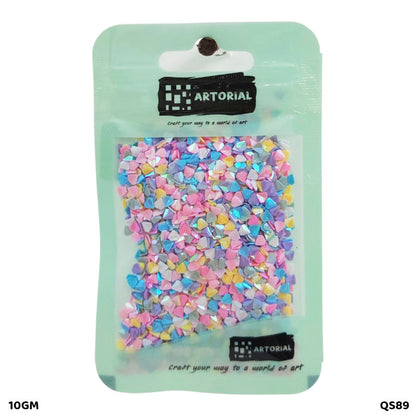 Gift To Love | Diamond Sequins | Color : Multi | Pcs : 10 Gm | Code : QS89