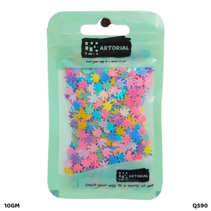 Gift To Love | Starburst Sequins | Color : Multi | Pcs : 10 Gm | Code : QS90