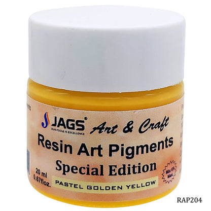 Gift To Love | Resin Art Pigments | Color : Pastel Golden Yellow | Size : 20 Ml | Code : RAP204