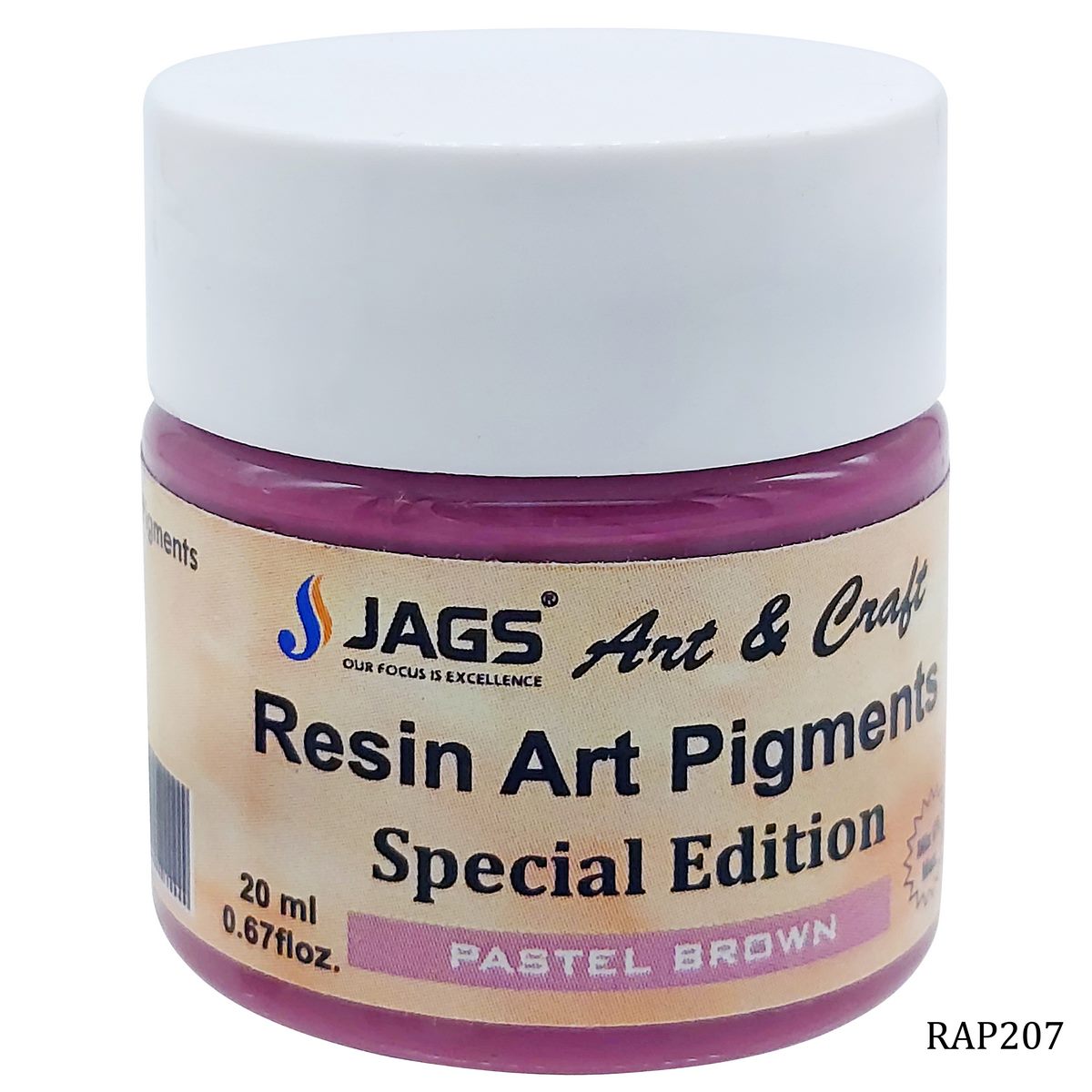Gift To Love | Resin Art Pigments | Color : Pastel Brown | Size : 20 Ml | Code : RAP207