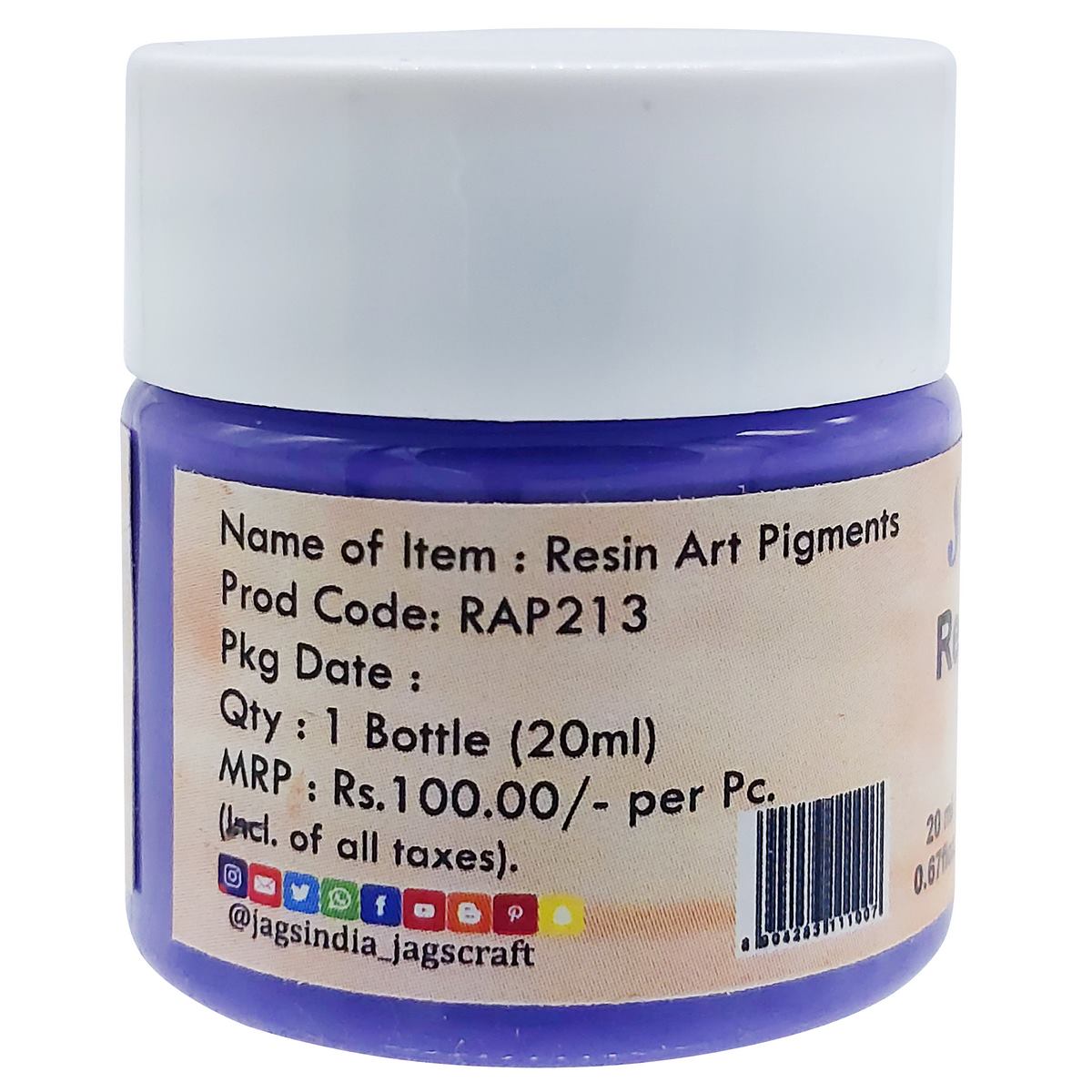Gift To Love | Resin Art Pigments | Color : Pastel Violet | Size : 20 Ml | Code : RAP213