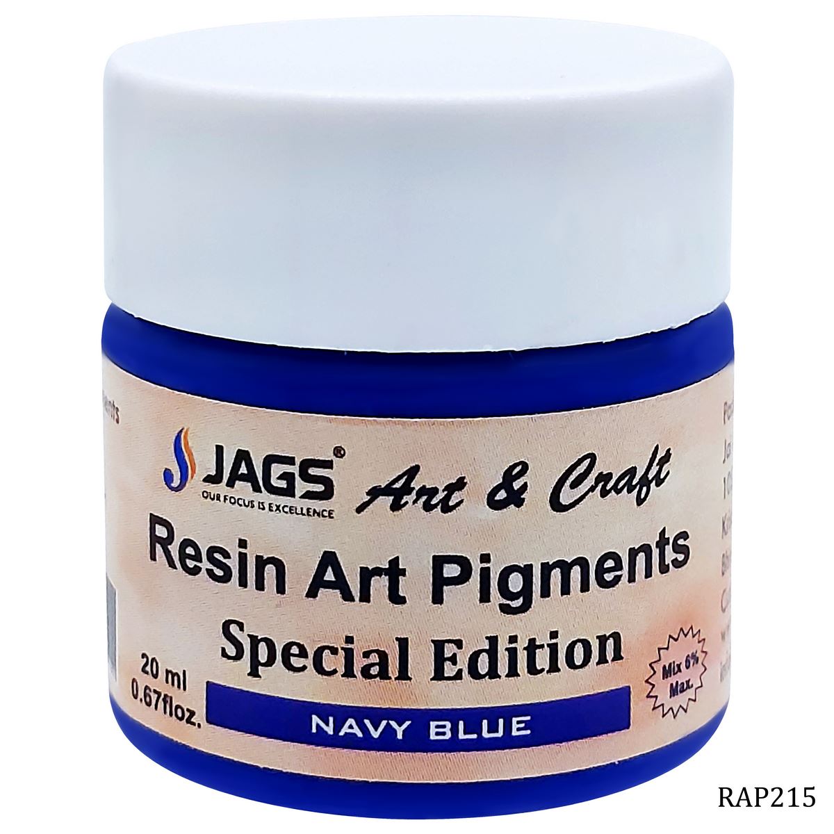 Gift To Love | Resin Art Pigments | Color : Navy Blue | Size : 20 Ml | Code : RAP215