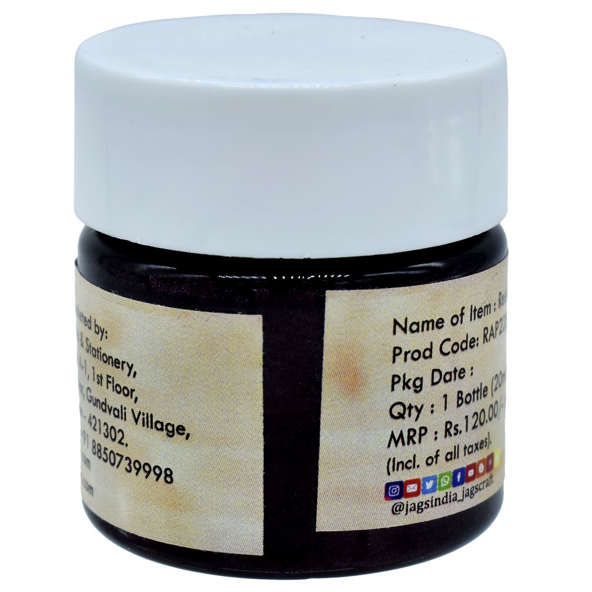 Gift To Love | Resin Art Pigments | Color : Claret Wine | Size : 20 Ml | Code : RAP228
