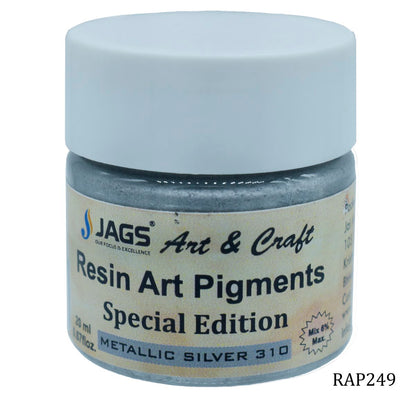 Gift To Love | Resin Art Pigments | Color : Metallic Silver | Size : 20 Ml | Code : RAP249